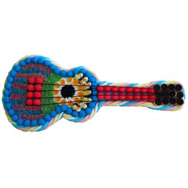 Guitare bleue