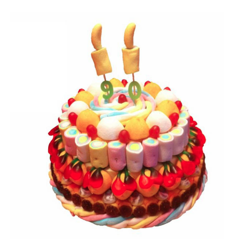 gâteau de bonbons, pièce montée 90 ans anniversaire