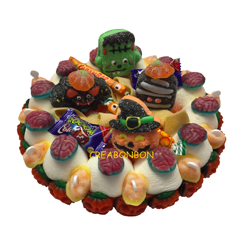Gâteau bonbons Halloween