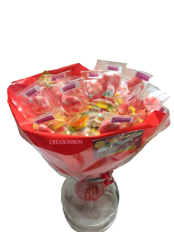 Bouquet de 15 brochettes de bonbons